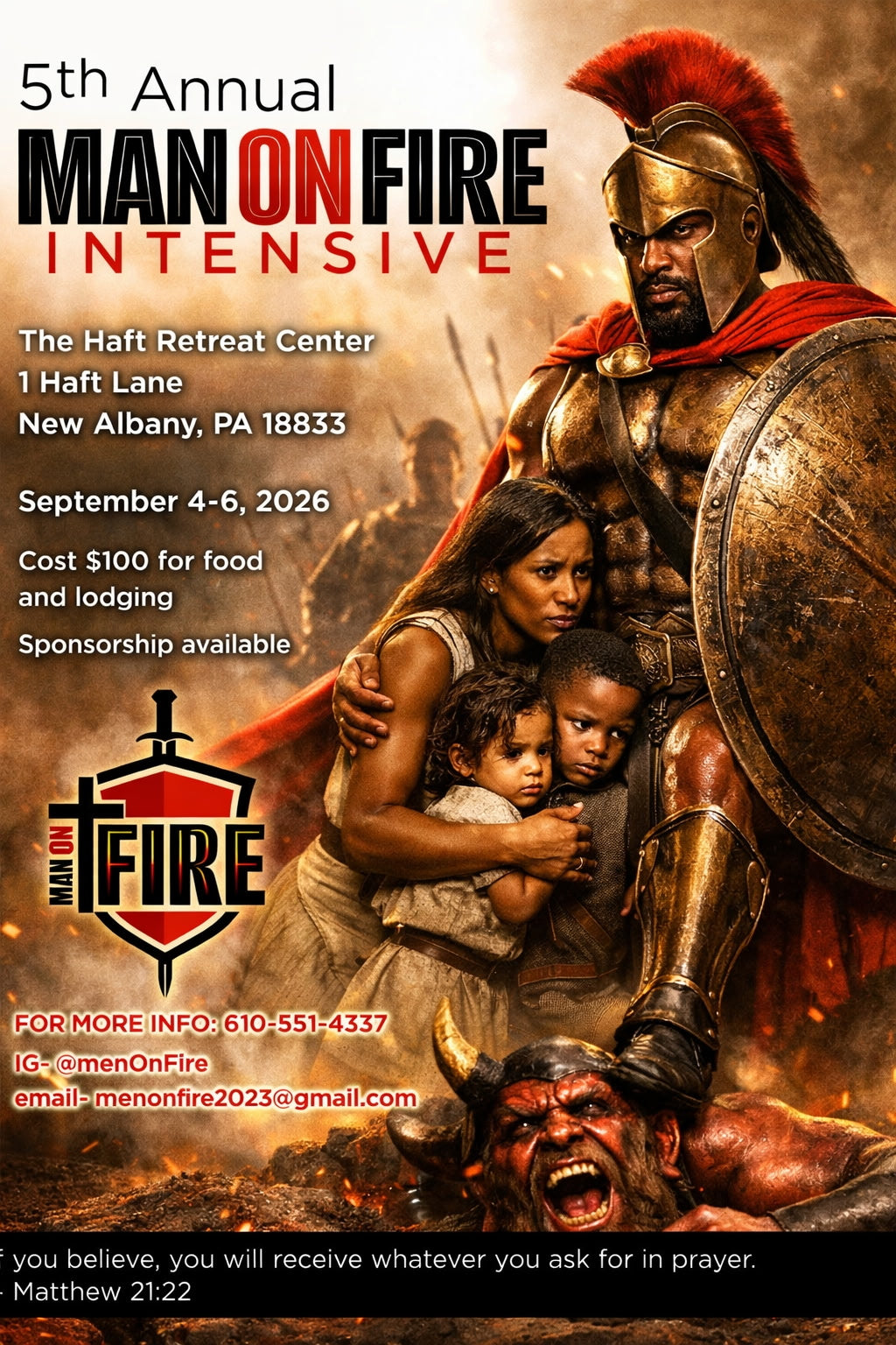 Man on Fire Retreat Ticket